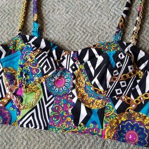 Minkpink crop top chain spaghetti strap